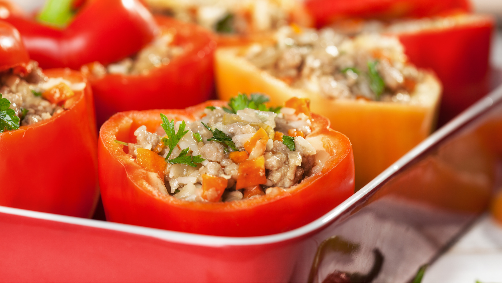 stuffed bell peppers with minced turkey meat