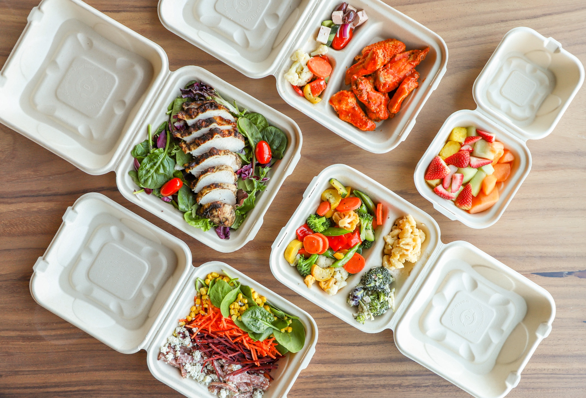 Eco-Friendly Clamshell Food Containers